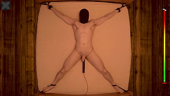 Preview 2 of Sex Girl In Kitchen - Edged to INSANITY - 20 min Restrained Chastity Vibrator Intense Prostate Edging