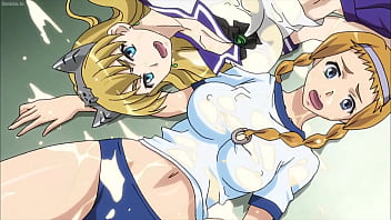 Preview 4 of Katrina Khan - Anime: Queen&#039_s Blade (The Exiled Virgin) S1   OVA  FanService Compilation Eng Sub