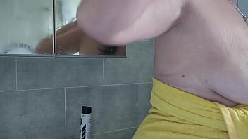 Preview 1 of Mom And Moa - Brushing my teeth with my Titties Out