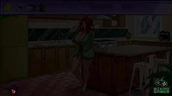 Preview 3 of Desi Aunty Sex Porn Indian - Secret House ep 3 - Fiquei olhando os Peitos da Minha Madrasta enquanto fa&ccedil_o Caf&eacute_
