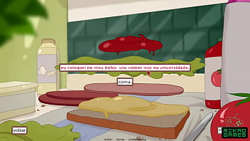 Preview 4 of Desi Aunty Sex Porn Indian - Secret House ep 3 - Fiquei olhando os Peitos da Minha Madrasta enquanto fa&ccedil_o Caf&eacute_