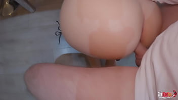 Preview 4 of Alet A Ocean - Huge ass stepmom stuck in washing machine and assfucked by stepson