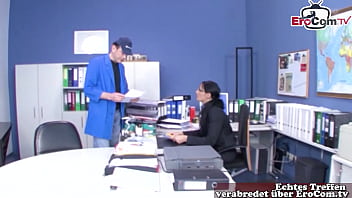 Preview 1 of Korsan Haze - German secretary milf get fucked in office