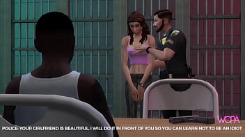 Preview 2 of Horse And Girls Sxxx - [TRAILER] Two cops having sex with inmate&#039_s girlfriend in front of him - Fucked Front Husband [subtitled]