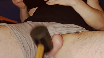Preview 2 of Red Bra Secretary Offic Sex - Ballbusting - Non-Stop Hard Kicks By Dude,  Long Session