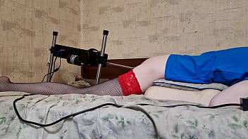 Preview 3 of Old Mom Son Sexcom - Sissy fucking machine sex