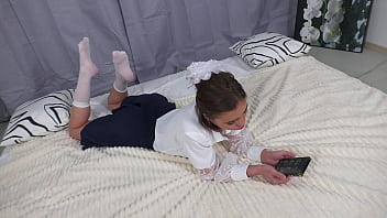 Preview 1 of Chatroulette Guy - Hard Anal for 18yo Anita Snow with Body Weight of Only 39 kilograms and Cum on Mouth VG167
