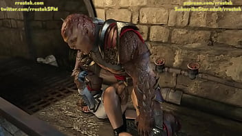 Preview 3 of Seachami Broek - Mk11 Animation Cassie the whore of the Kahn 3D Porn