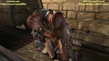 Preview 1 of Seachami Broek - Mk11 Animation Cassie the whore of the Kahn 3D Porn