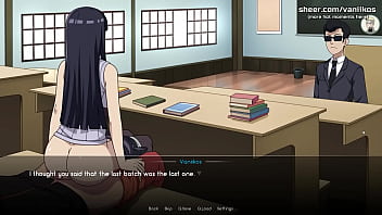 Preview 4 of Dirty Liking - Naruto: Kunoichi Trainer | Big Tits Teen Hinata Hyuga Blowjob And Public Anal Sex With Naruto In Classroom | Naruto Anime Hentai Porn Game | Part #4