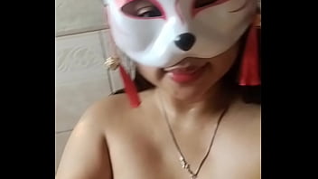 Preview 4 of Forced Son American - Chubby asian  cat mask girl