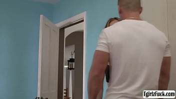 Preview 1 of Xhamstar Xnxx Com - Busty blonde transsexual Jade Venus takes bigcock anal bareback