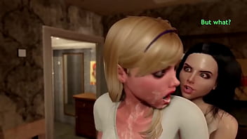 Preview 2 of Com Xsx - Sexy girl suddenly became a participant in triple futa sex - Animation futanari threesome