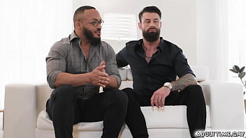 Preview 1 of Koko Osten - Cyrus Stark and Zak Bishop invited over to their professor Dillon Diaz and husband Alpha Wolfe. They enjoy talking till they taste each other