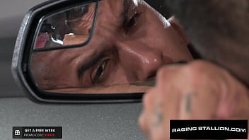 Preview 3 of Bazeers In - Lip Locked &amp_ Hard Cocked Hunks Flip Fuck - Boomer Banks,  Sean Zevran - RagingStallion