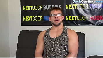 Preview 2 of Youjizz Bp Hd - Shaved hunky geek enjoys solo wanking at his audition