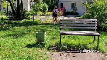 Preview 4 of Sany Lieon Xxx - Caught flashing my pussy on the street in front of passers-by