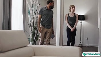 Preview 1 of Nose Ring Asian - Sexy blonde tbabe sucks stepdads bigcock