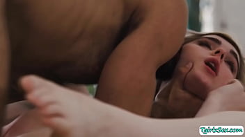 Preview 4 of Nose Ring Asian - Sexy blonde tbabe sucks stepdads bigcock