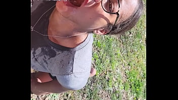 Preview 2 of Echo Ssbbw - Outdoor desperation piss play While trying to hold my pee like my master ordered he passes all over me,  even when he let&#039_s me pee
