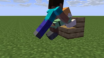 Preview 2 of Small Grill Baby - Minecraft Alex &amp_ Steve