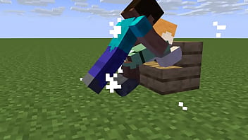 Preview 4 of Small Grill Baby - Minecraft Alex &amp_ Steve