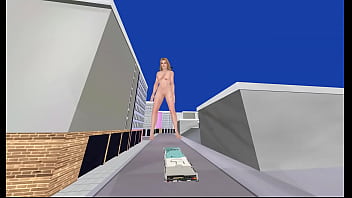 Preview 3 of Trans Squert - giantess bus butt crush (camera view)