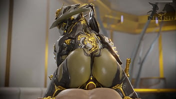 Preview 3 of Tie Wet Japanese - Big Booty Mesa Prime Warframe Riding Cock (POV)