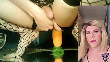 Preview 1 of Desi Buaasex Boy - Huge Neotori Carrot Dildo Vs Jessica Bloom