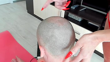 Preview 2 of Bus Teen Sex - Asmr the stepmother does a head massage  with long nails  bdsm