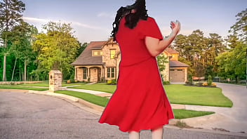 Preview 4 of More Lamba Sex Videos - Public nudity. Hot ladyboy shemale sexy dancing in front of the neighbors