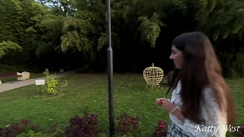 Preview 1 of First Anal Vk - Quick sex in a public park after college