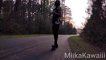 Preview 1 of Real Heroine Saxy Xxx Vedio - Femboy gets HORNY while Hiking on public trails....