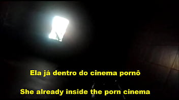 Preview 2 of Dad Caught And Join - Marido deixou esposa entrar no cine porn&ocirc_ sozinha e voltou toda suja de porra e gozada!