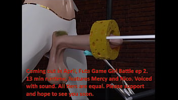 Preview 3 of Tuk Tuk Bee - Futa game girl battle ep 2