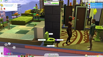 Preview 2 of Grand Mother And Boy Sex - Sex Over the Toilet in locked doors