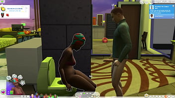 Preview 4 of Grand Mother And Boy Sex - Sex Over the Toilet in locked doors