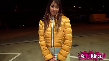 Preview 1 of Saxi Dog Girl - 19 years old Mexican babe Jenifer Lopez comes to Spain to start her porn career