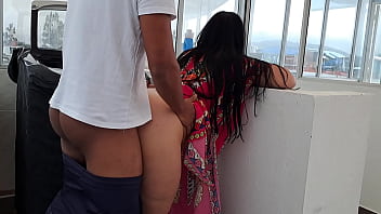 Preview 3 of School Xxx Tachar - Mi madrastra me sorprende en el lavadero y me hace la mejor mamada pt2 me follo su delicioso co&ntilde_ito humedo