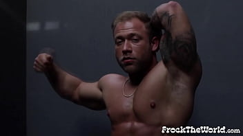 Preview 2 of Nauty Ass Babe - Johnny Bronco And Jake Daniels Worshipped By Sub Caged Jock