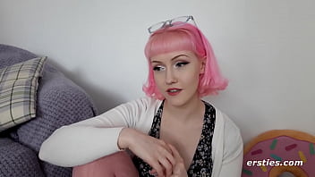 Preview 4 of Mere Papa Sex Video - Ersties - Cute Solo Girl Fingers Her Tight,  Wet Pussy