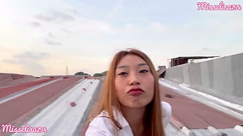 Preview 2 of Tesp Mom - JAPANESE SLUT HOT SECRETARY PUBLIC OUTDOOR