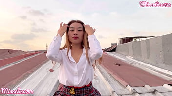 Preview 1 of Tesp Mom - JAPANESE SLUT HOT SECRETARY PUBLIC OUTDOOR