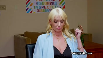 Preview 2 of Mom Boy Waters - Titty fucking curvy milf at the office