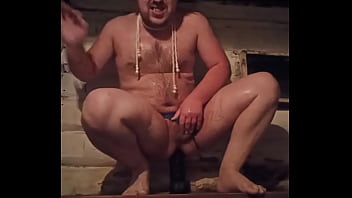Preview 4 of Sax Small Boy - Gay from a Russian village is extremely stretching his anal with a huge dick.