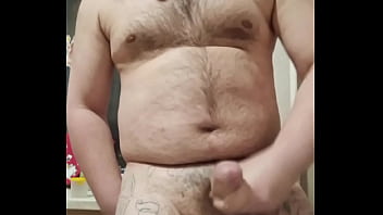 Preview 4 of American Porn Vedeo - Look at my sexy tattoos and thick cock! My cock is ready to spit out a portion of hot fresh sperm!