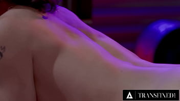 Preview 3 of Deep Amal Sex - TRANSFIXED - Lesbian Baddie Brooklyn Gray Takes Jade Venus&#039_ Big Trans Cock For A Ride!