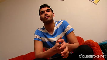 Preview 1 of Gang Public - Good Looking Amateur Angel Jerk Off His Giant Prick