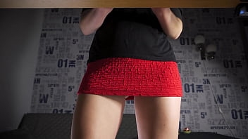 Preview 1 of Teen Sex Jav Clips Liseli Takip - Upskirt White Panties And Ass Cheeks Flashing From The Front
