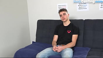 Preview 2 of Aino Kishi Creampie Uncensored - Casting jock strokes his shaft for cumshot in solo action